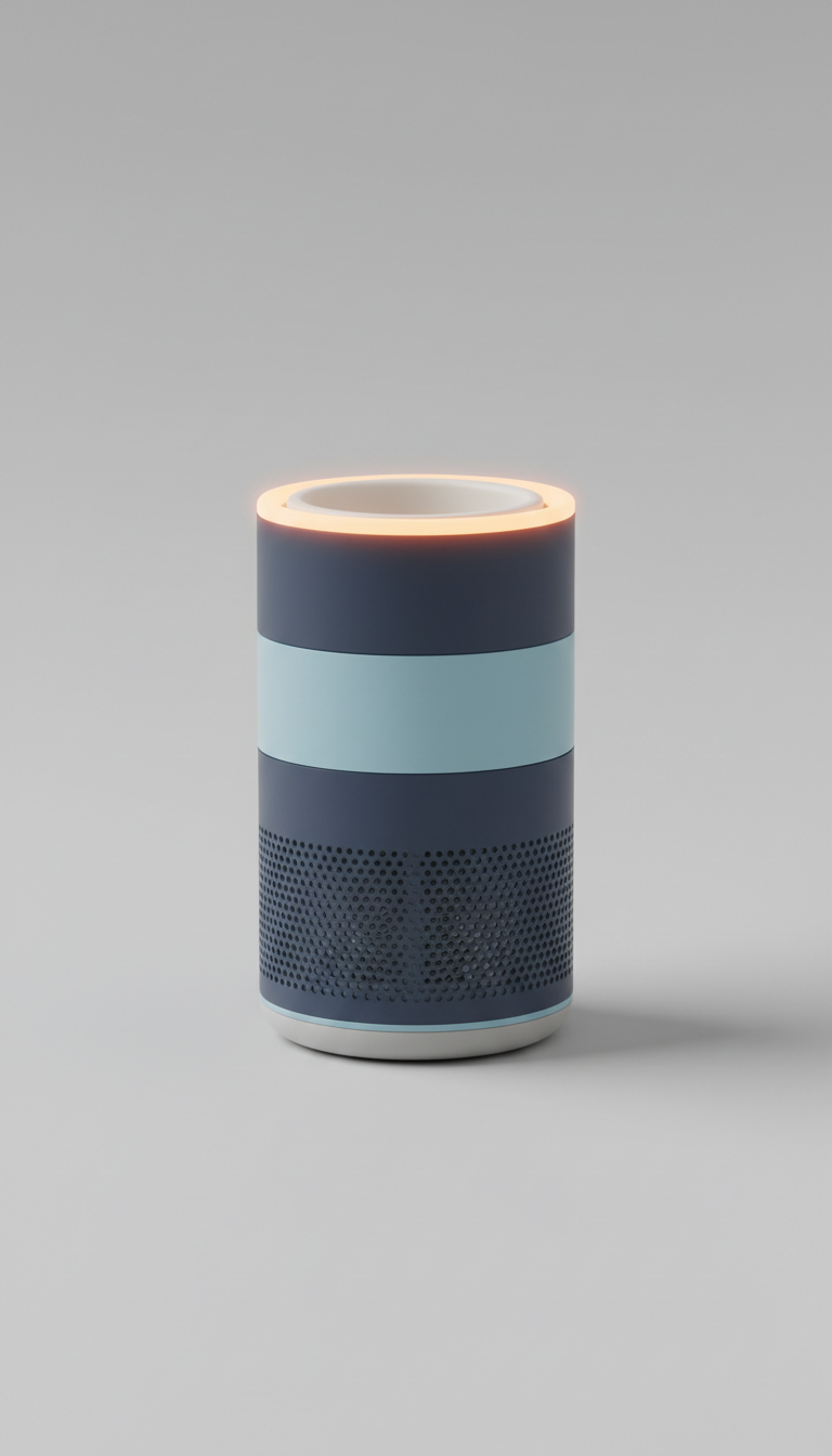 Dual-purpose air purifier and cup holder for car